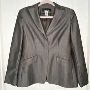 Jones New York Grey Pinstriped Blazer Size 6